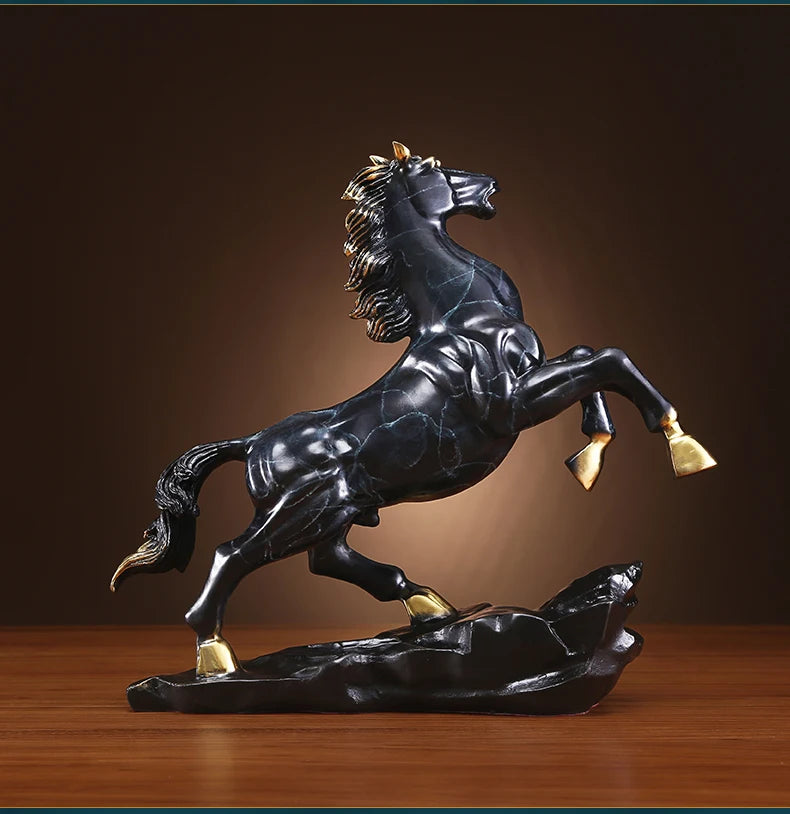 Home store Company SHOP Decor Handmade COPPER bring wealth money GOOD LUCK Success horse Sculpture decor ART Statue