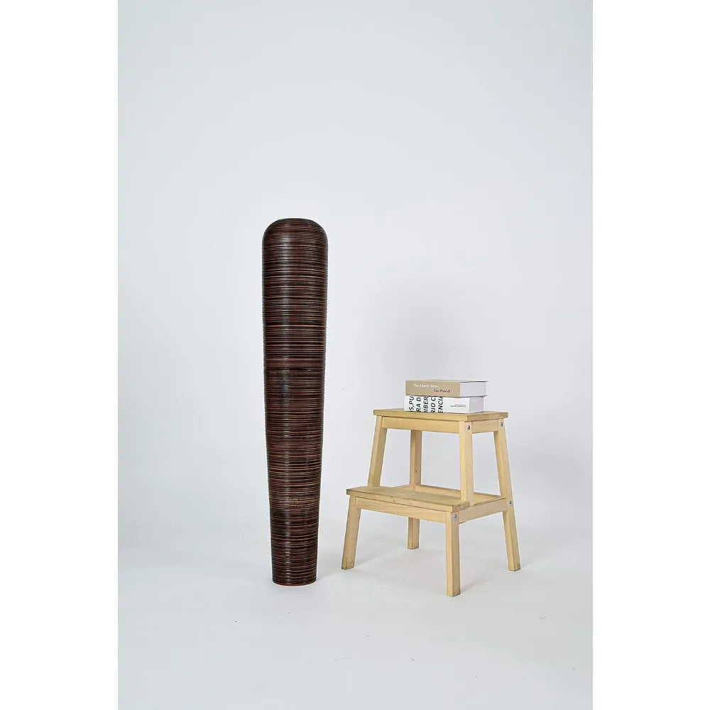 Large 41 Wooden Floor Vase - Farmhouse Decor for Artificial Plants & Pampas Grass