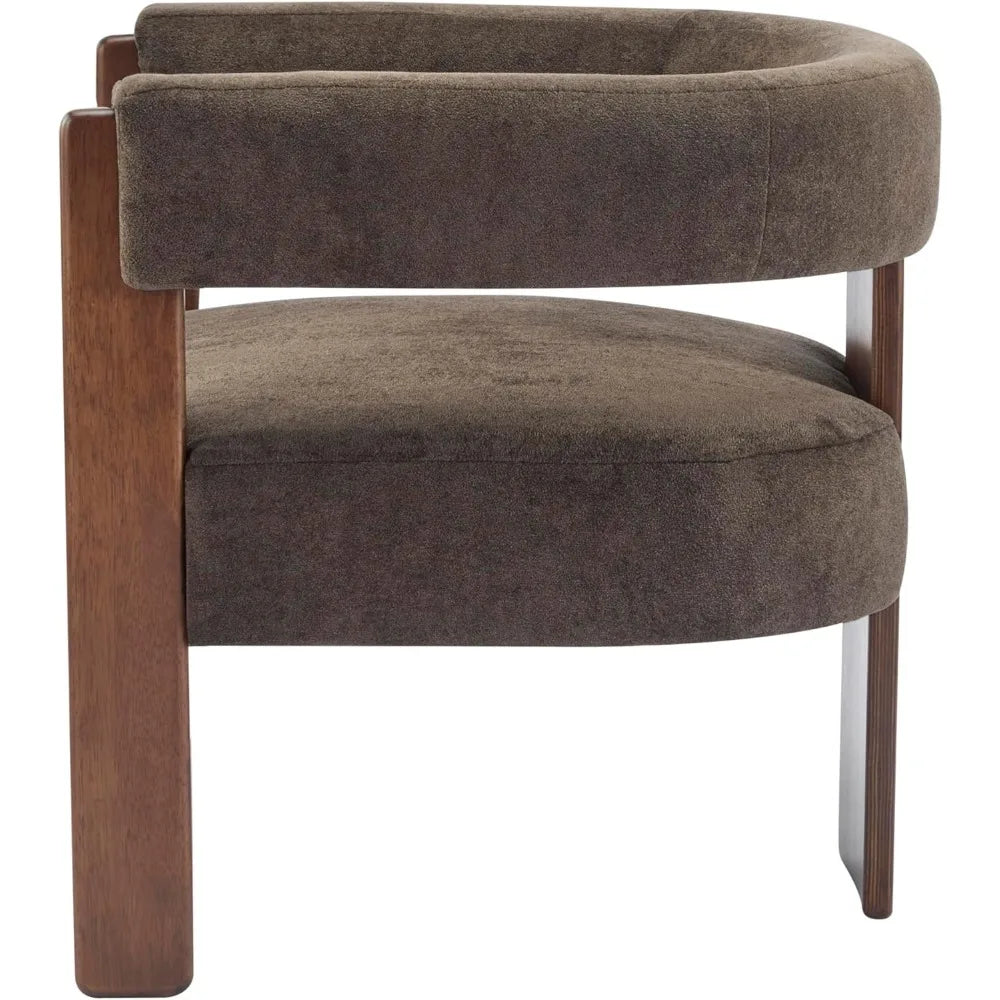 Modern Velvet Accent Chair by Christopher Knight Home: Wooden Frame Lounge Sofa for Living Room