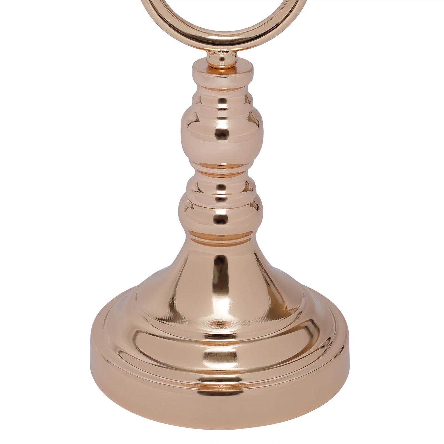 10Pcs Gold Vases for Centerpieces, Candle Stand for Living Room 17.13in Tall, Wedding Pillar Candle Holder Decorations