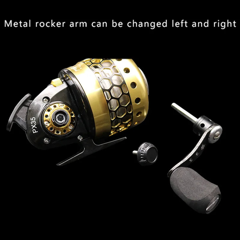 Speed Ratio 3.6: 1 Fishing Reel Bow Slingshot Catapult Shooting Fishing Stainless Steel Material Reel Wheel