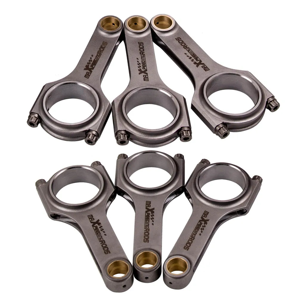 Connecting Rods Rod For BMW 328i 528i E36 E46 M52B28 135mm Pleuel Bielle 800HP 4340 Forged Balanced SHot Peen EN24 Crankshaft