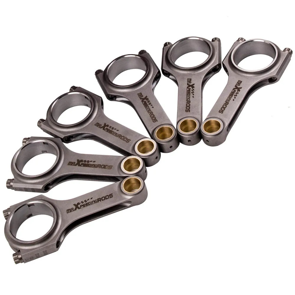 Connecting Rods Rod For BMW 328i 528i E36 E46 M52B28 135mm Pleuel Bielle 800HP 4340 Forged Balanced SHot Peen EN24 Crankshaft