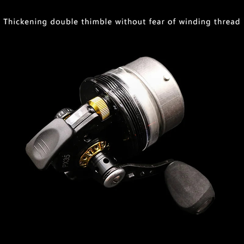 Speed Ratio 3.6: 1 Fishing Reel Bow Slingshot Catapult Shooting Fishing Stainless Steel Material Reel Wheel