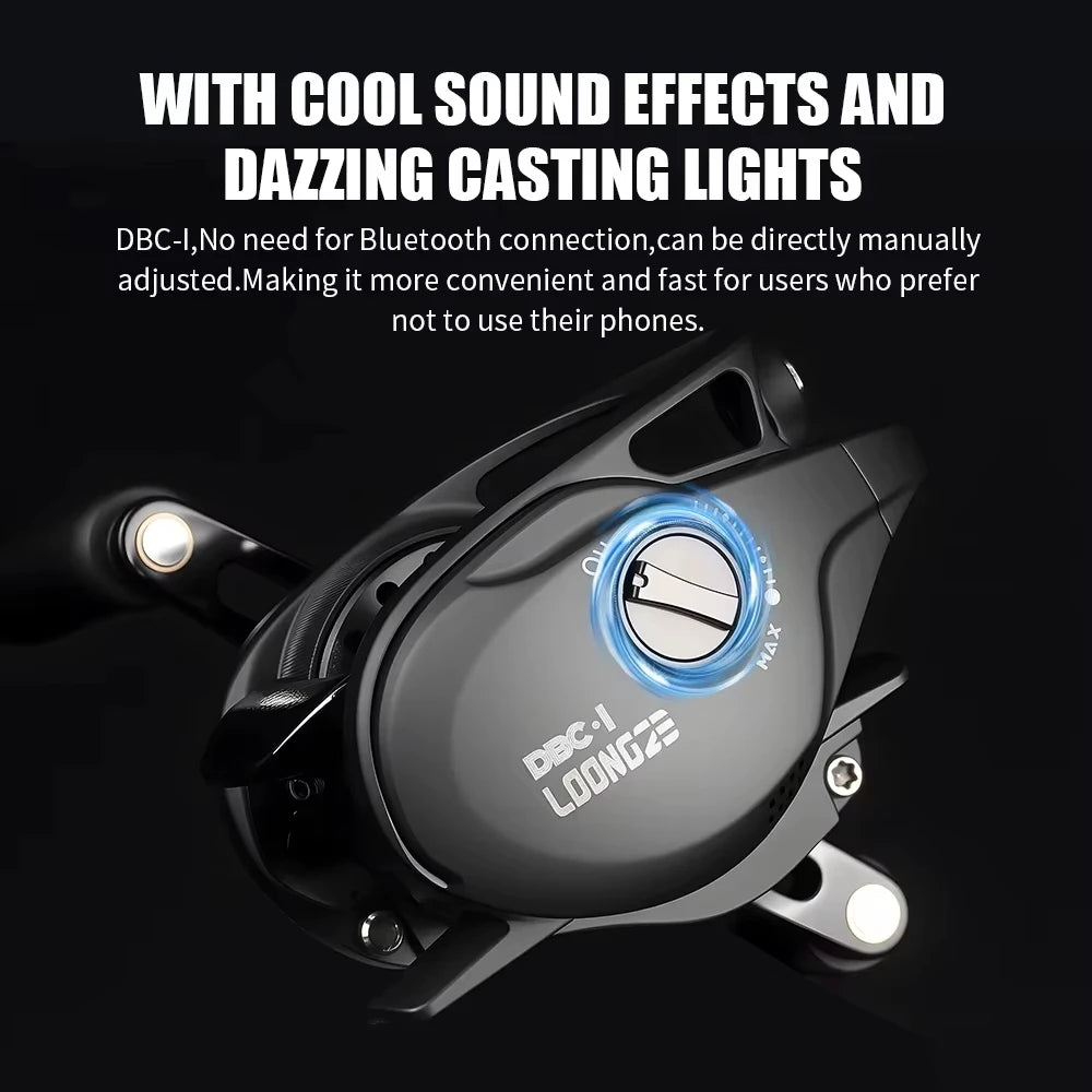 LOONGZE Airlite A101MBS A101DBC-1 Baitcasting Reel Low Profile 7.1:1 Gear Ratio CNC Metal Magnetic Brake Casting Fishing Reel