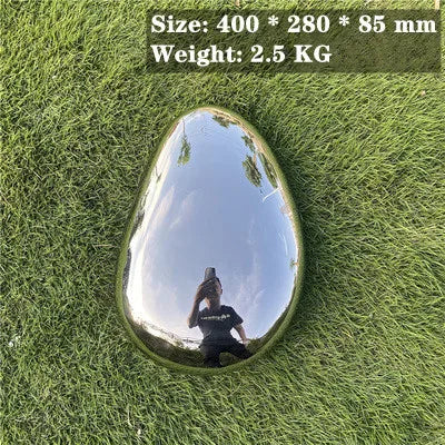 Park Landscape Stainless Steel pebble Mirror Sculpture, Large Sculptur, Outdoor Furnishing, Sculpture, Manufacturers, Make