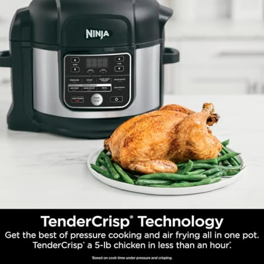 Ninja Foodi 10 in 1 6.5 Quart Pro Pressure Cooker Air Fryer Multicooker with Precise Heating Technology for Ideal Cooking Resul