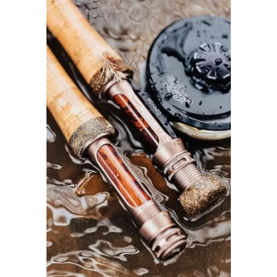 Moonshine Rod Co. Fly Fishing Rod with Carrying Case and Extra Rod Tip Section SlowMediumFast Action