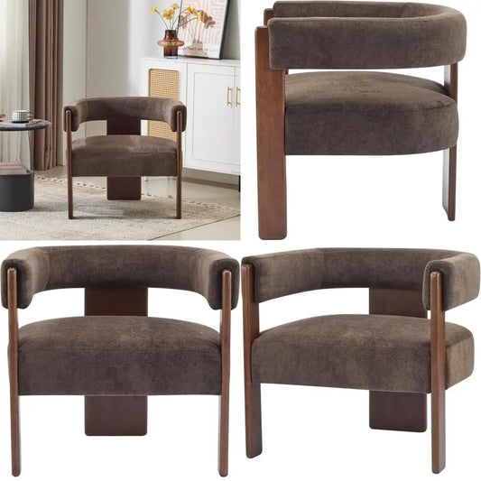 Modern Velvet Accent Chair by Christopher Knight Home: Wooden Frame Lounge Sofa for Living Room