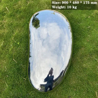 Park Landscape Stainless Steel pebble Mirror Sculpture, Large Sculptur, Outdoor Furnishing, Sculpture, Manufacturers, Make