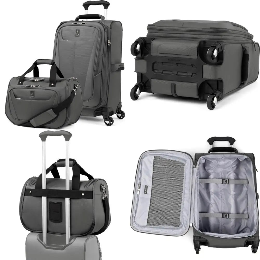 Travelpro Maxlite 5 Softside Expandable Luggage with 4 Spinner Wheels/Soft Underseat Tote, Lightweight Suitcase, Men and Women,