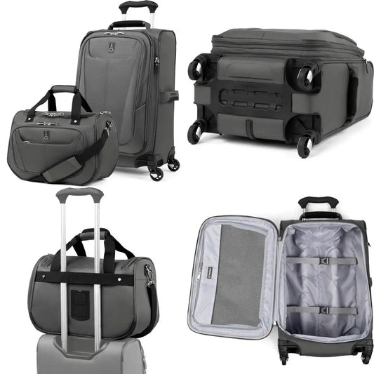 Travelpro Maxlite 5 Softside Expandable Luggage with 4 Spinner Wheels/Soft Underseat Tote, Lightweight Suitcase, Men and Women,