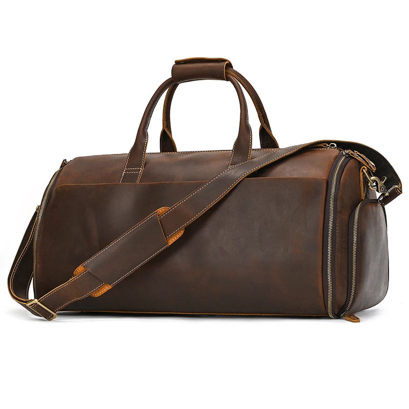 Luxury Convertible Garment Bag with Shoulder Strap Carry on Duffel Bag for Men Male 2 in 1 Hanging Suitcase Suit Travel Bags