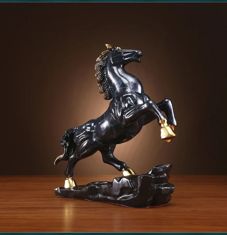 Home store Company SHOP Decor Handmade COPPER bring wealth money GOOD LUCK Success horse Sculpture decor ART Statue