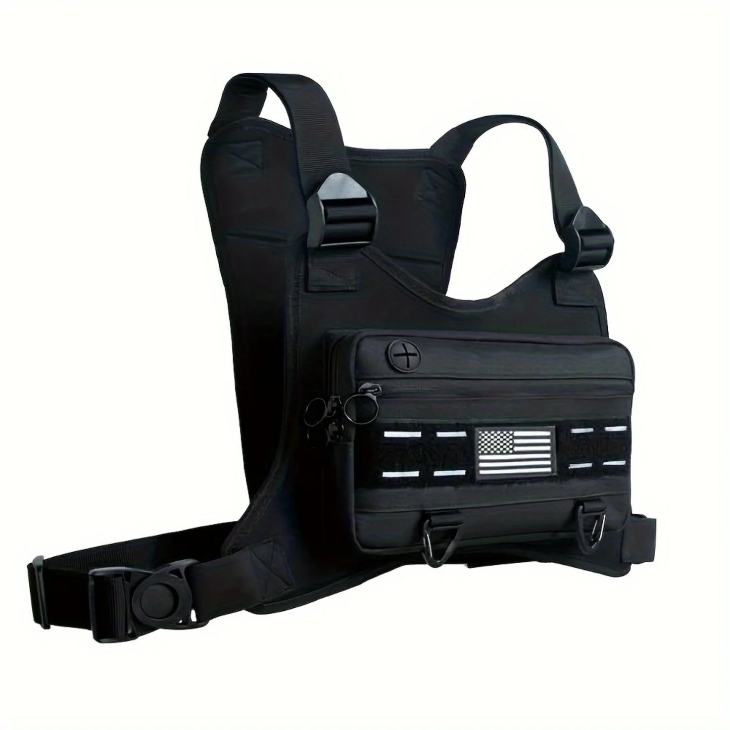 Sports Chest Bag for Men and Women, Anti-theft Vest Backpack for Workouts, Cycling & Hiking with Phone Holder