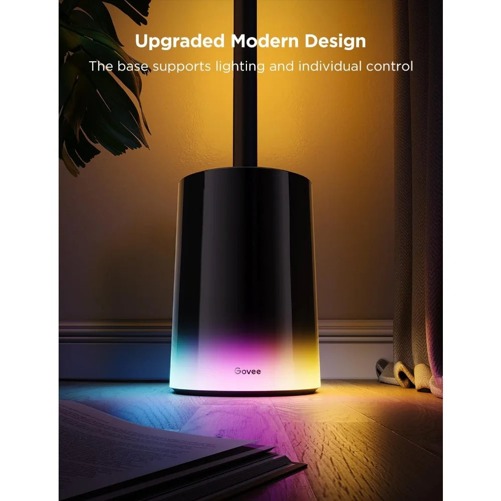 Smart RGBIC Floor Lamp with Alexa, Warm to Cool White Light, 1725 Lumens, Music Sync, and Scene Modes