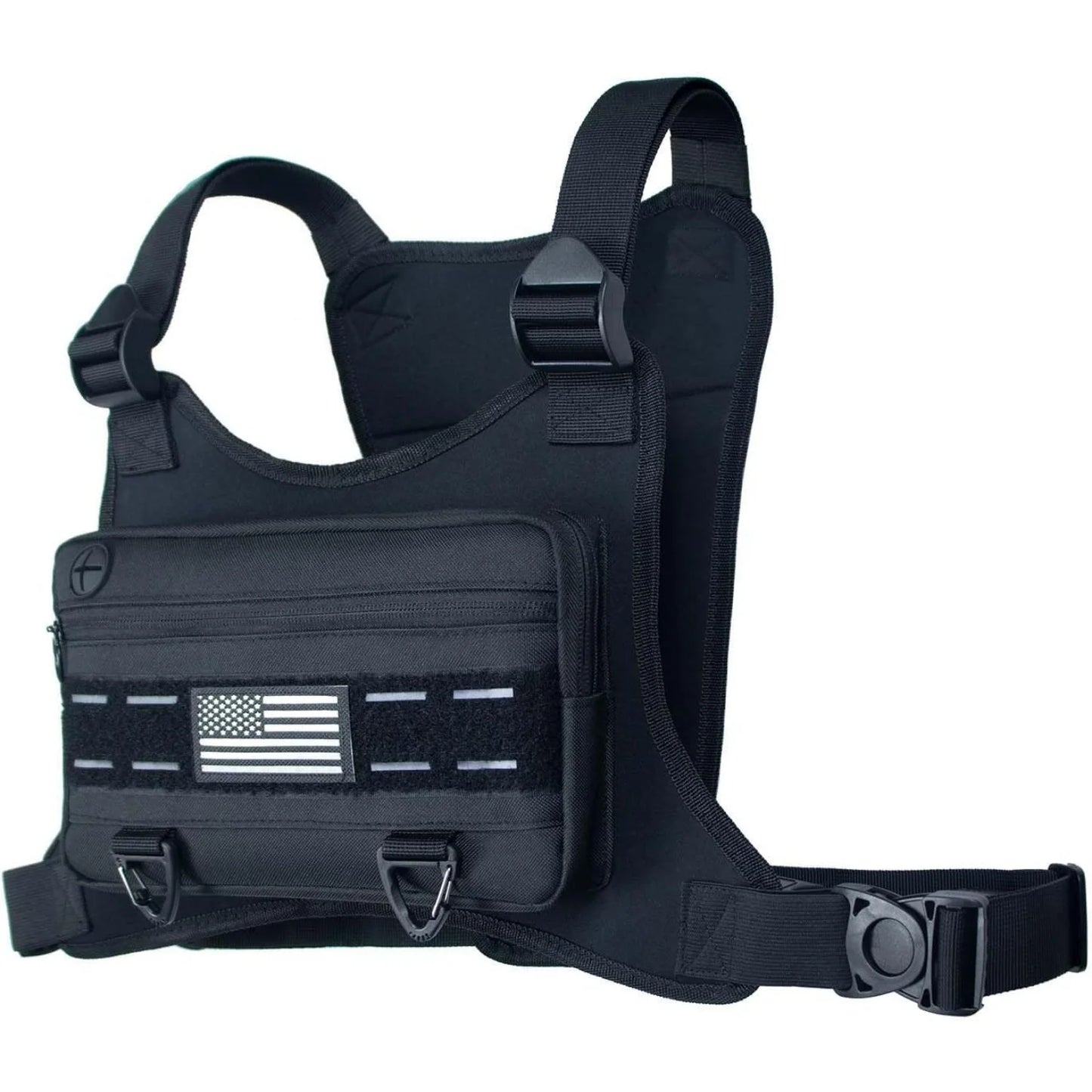 Sports Chest Bag for Men and Women, Anti-theft Vest Backpack for Workouts, Cycling & Hiking with Phone Holder