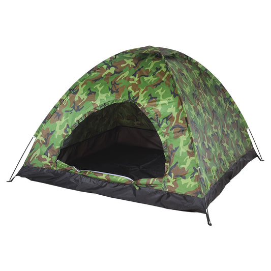 Tent for Camping 3-4 Person Capacity Waterproof Camouflage Dome Tent UV Protection Mosquito Net Easy Setup Family Tents