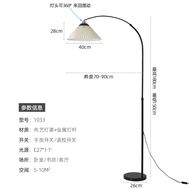 Floor Lamp LED Living Room Sofa Study Reading Lamp Bedroom Bedside Atmosphere Desk Lamp
