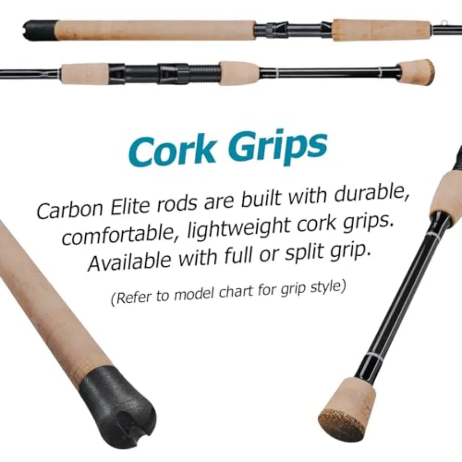 CarbonE Inshore Series Fishing Rod Powerful Fishing Rod for Saltwater Lightweight Carbon Construction Designed for Enh