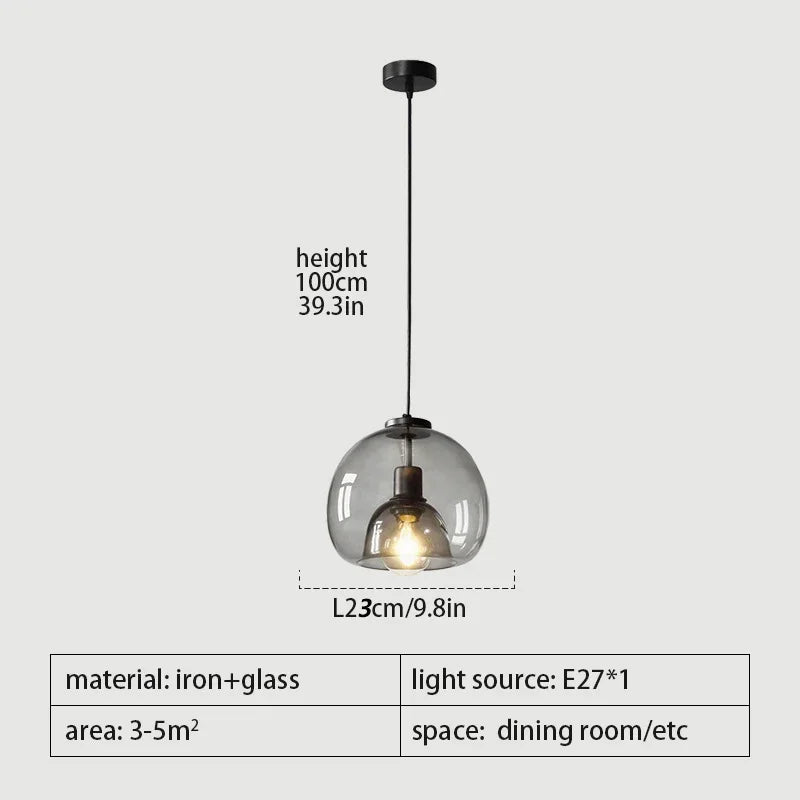 Modern Ceiling Chandeliers Lustre Living Room Dining Table Kitchen Bedroom LED Pendant Light Danish Designer Glass Hanghing Lamp
