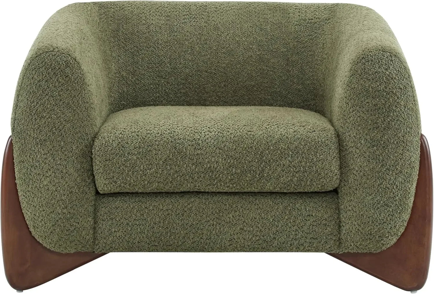 [Free Shipping!]Holly Modern Boucle Fabric Upholstered Club Chair for Living Room, Home Office, Apartment, Relaxing Chair with R