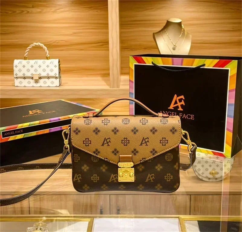 Designer Handbags Shoulder Bag Tote monogram Printing Flowers luxury Shopping Bag Leather Messenger Crossbody Bag BL12