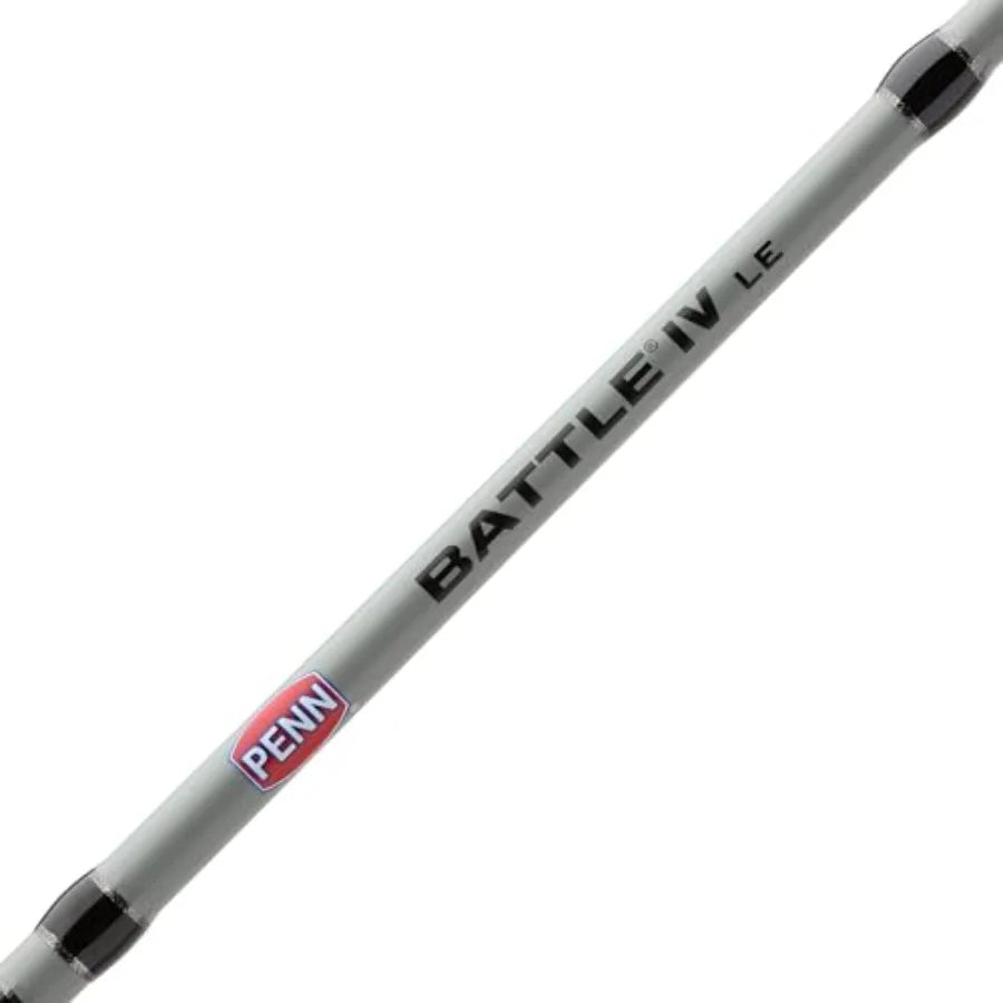 PENN Battle IV Spinning Reel and Fishing Rod Combo for Saltwater and Freshwater Fishing with High-Performance Gear System Durab