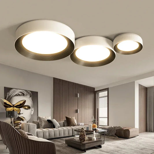 Modern LED Ceiling Lights Square Circular Shape Dimmable Ceiling Lamps Bedroom Balcony Aisle Home Indoor Lighting Ceiling Lights