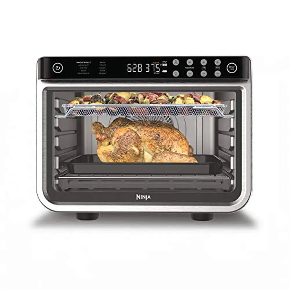 XL Pro 10-in-1 Air Fry Toaster Oven Dehydrate Reheat 1800W Stainless Steel Countertop Convection Oven Family Size Capacity