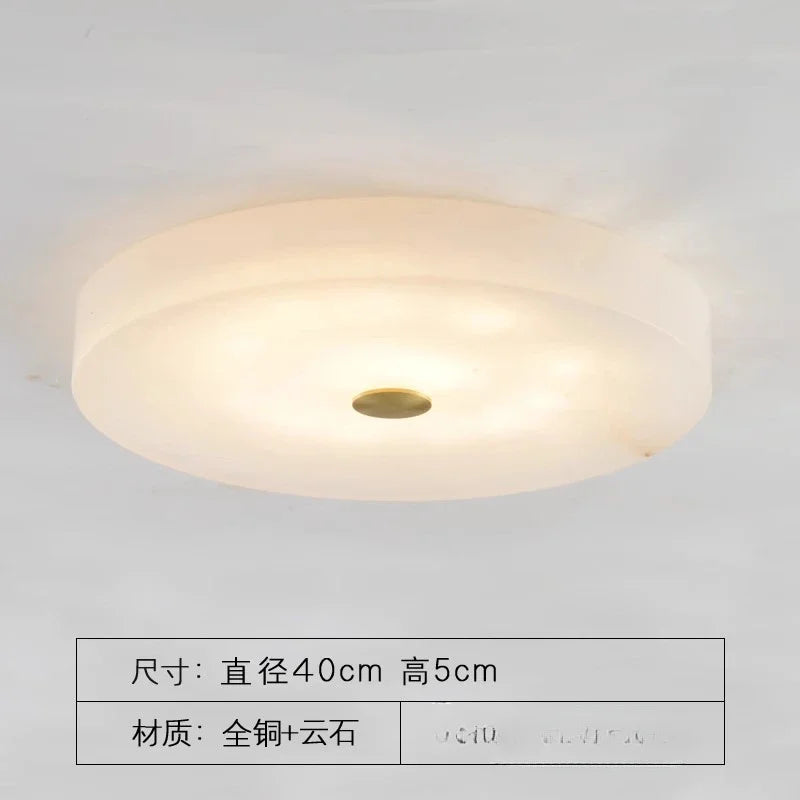 Led Lights Modern 2024 Marble Ceiling Chandelier Home Decor Ceiling Lamp White Marble New Designer Lustre for Living Room