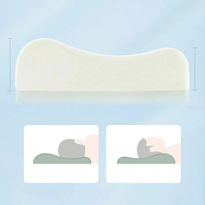 Kids Pillow for Sleeping Ergonomic Memory Foam Bed Pillow Breathable Nap Time Pillows Skin-Friendly Calming Cushion Pillow