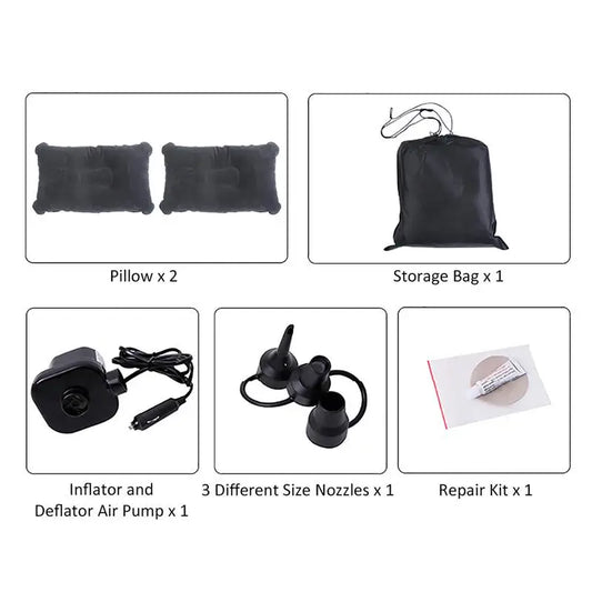 1.3x1.75m Inflatable Car Bed Camping Mattress For Car Sleeping Bed Bed air Pump Car Air Bed Mattress SUV Sleeping Pad