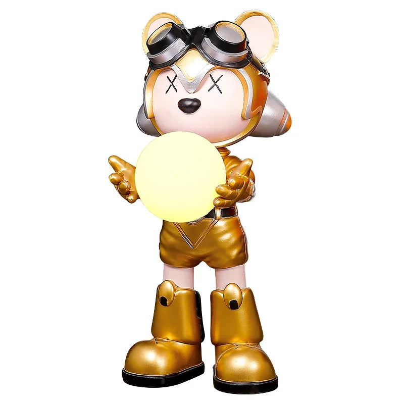 Cool Bear Floor Ornaments, Light Luxury Fashion Furniture Decoration, Living Room Welcome Sculpture Home Decor