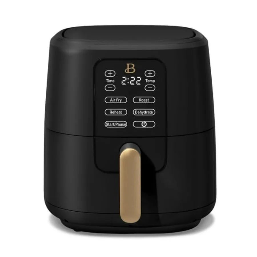 6 Qt Air Fryer with Turbocrisp Technology and TouchActivated Display for Healthy Cooking at Home Adjustable Temperature Ranges