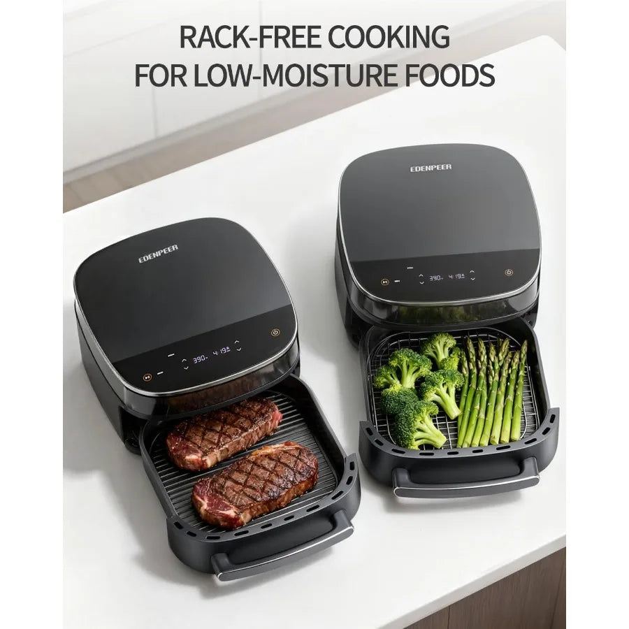 Extra Large Air Fryer11IN1 6 QT 450F Air Fryer with Superior Airflow Dual Heat Source Technology Smart Digital Wide Fryer with