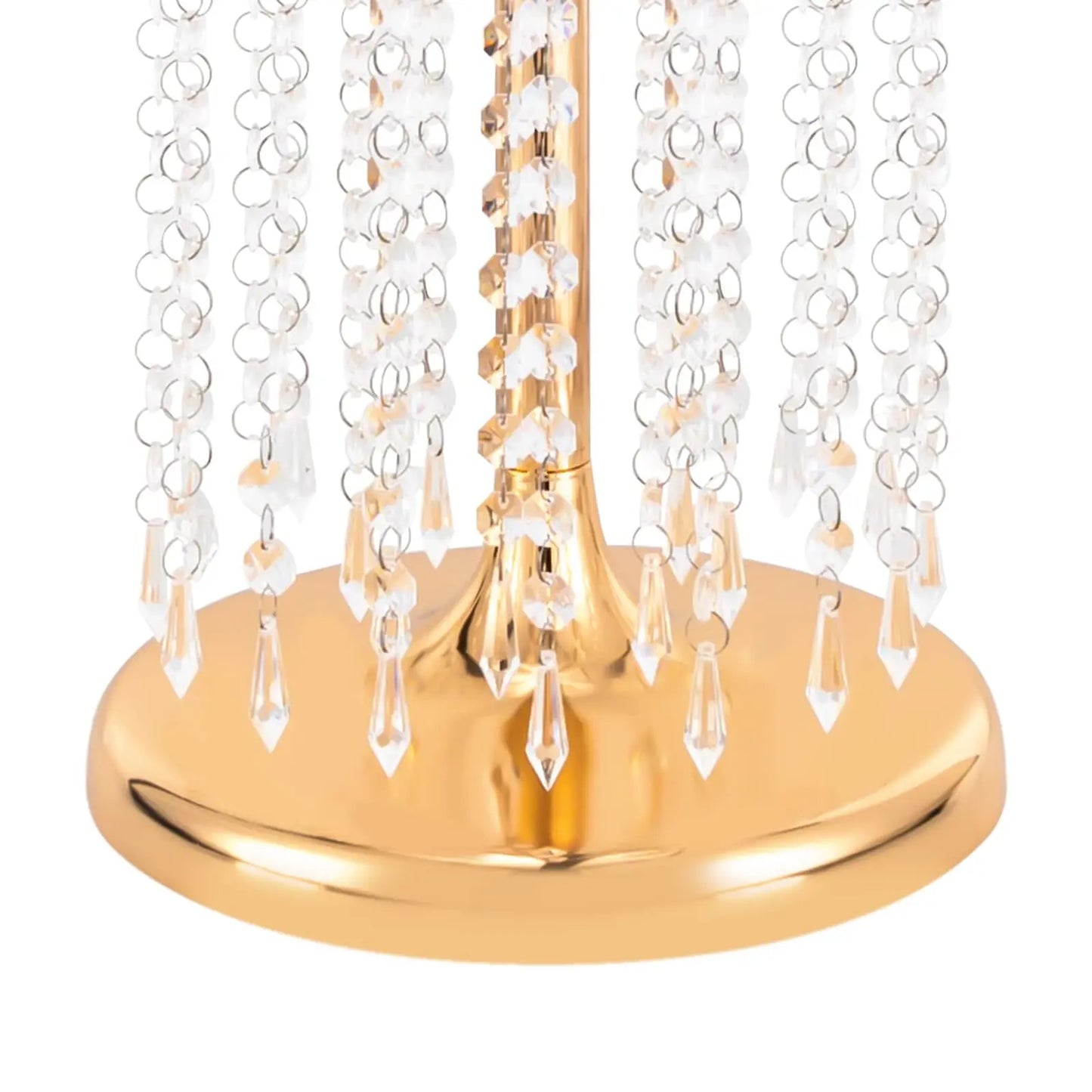 10 件 23.6 英寸 Tall Wedding Centerpieces Flower Vases, Metal Flowers Stand, Acrylic Crystal Stand, Column Vases Centerpieces for t