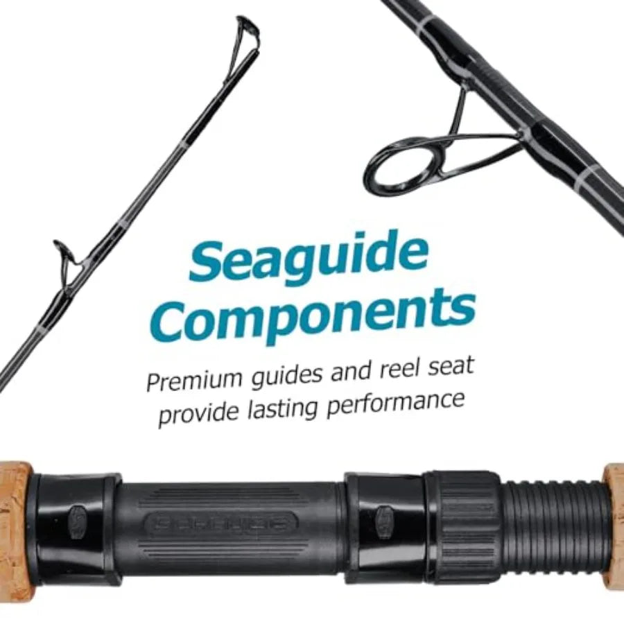 CarbonE Inshore Series Fishing Rod Powerful Fishing Rod for Saltwater Lightweight Carbon Construction Designed for Enh