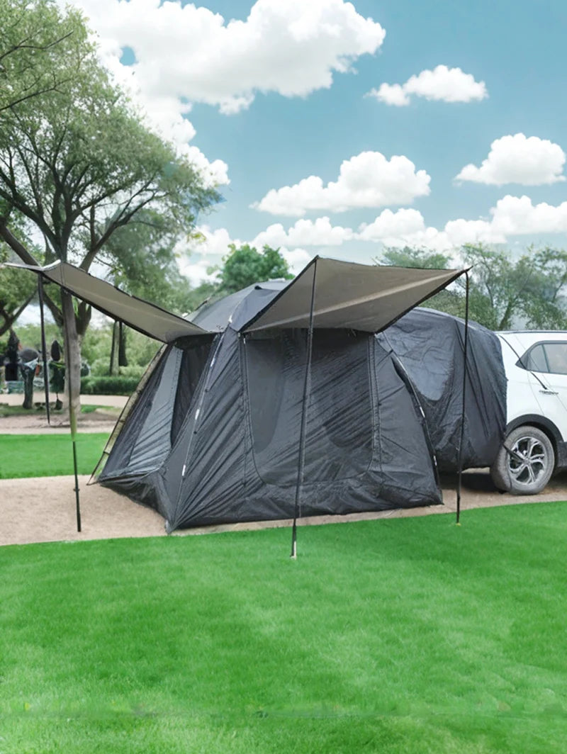 Lohascamping Car box docking tent Portable Waterproof SUV Tail Tent 3-4 people Dome tent Sunshade Tunnel Tent Family Car tent