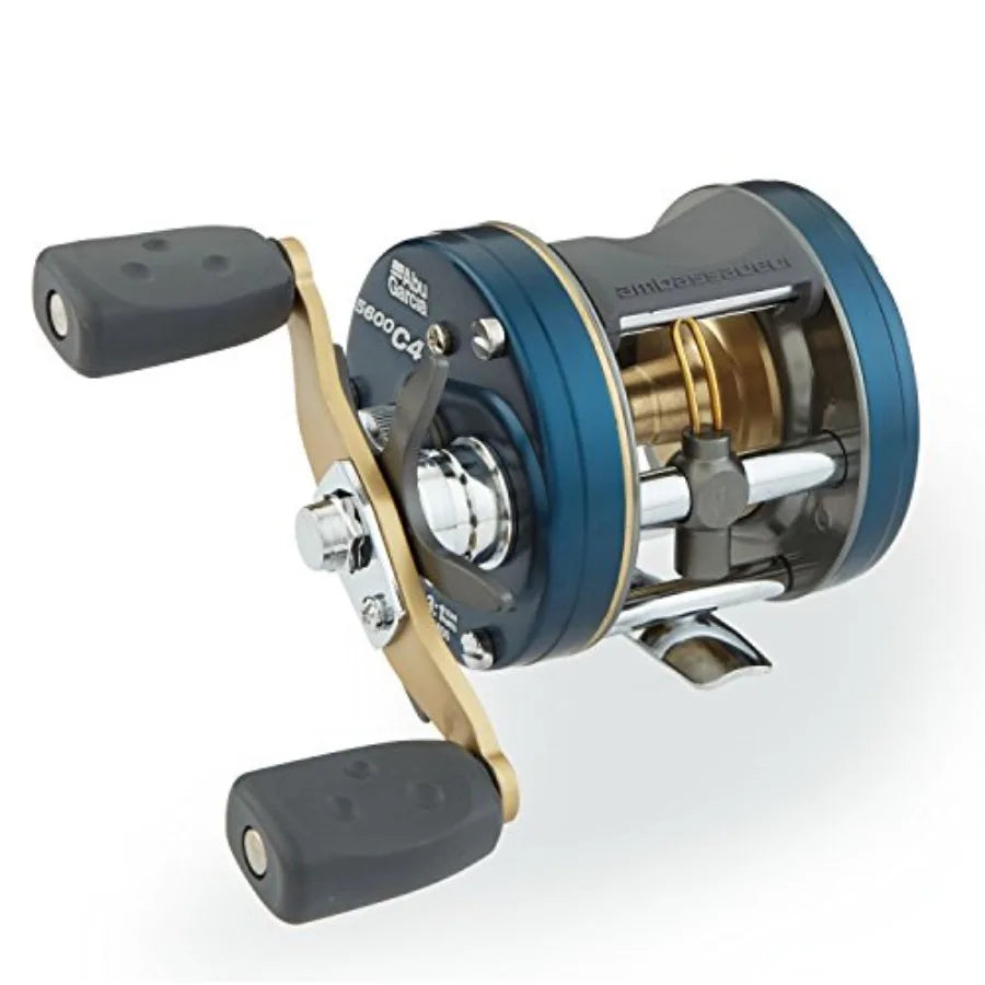 Ambassadeur C4 Baitcast Round Fishing Reel for HeavyDuty Fishing Applications with Smooth Casting Performance and Durable Const