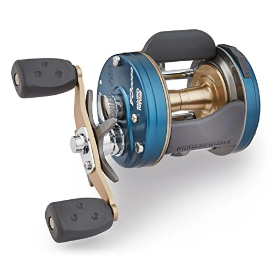 Ambassadeur C4 Baitcast Round Fishing Reel for HeavyDuty Angling Applications with Precision Casting and Smooth Drag System for