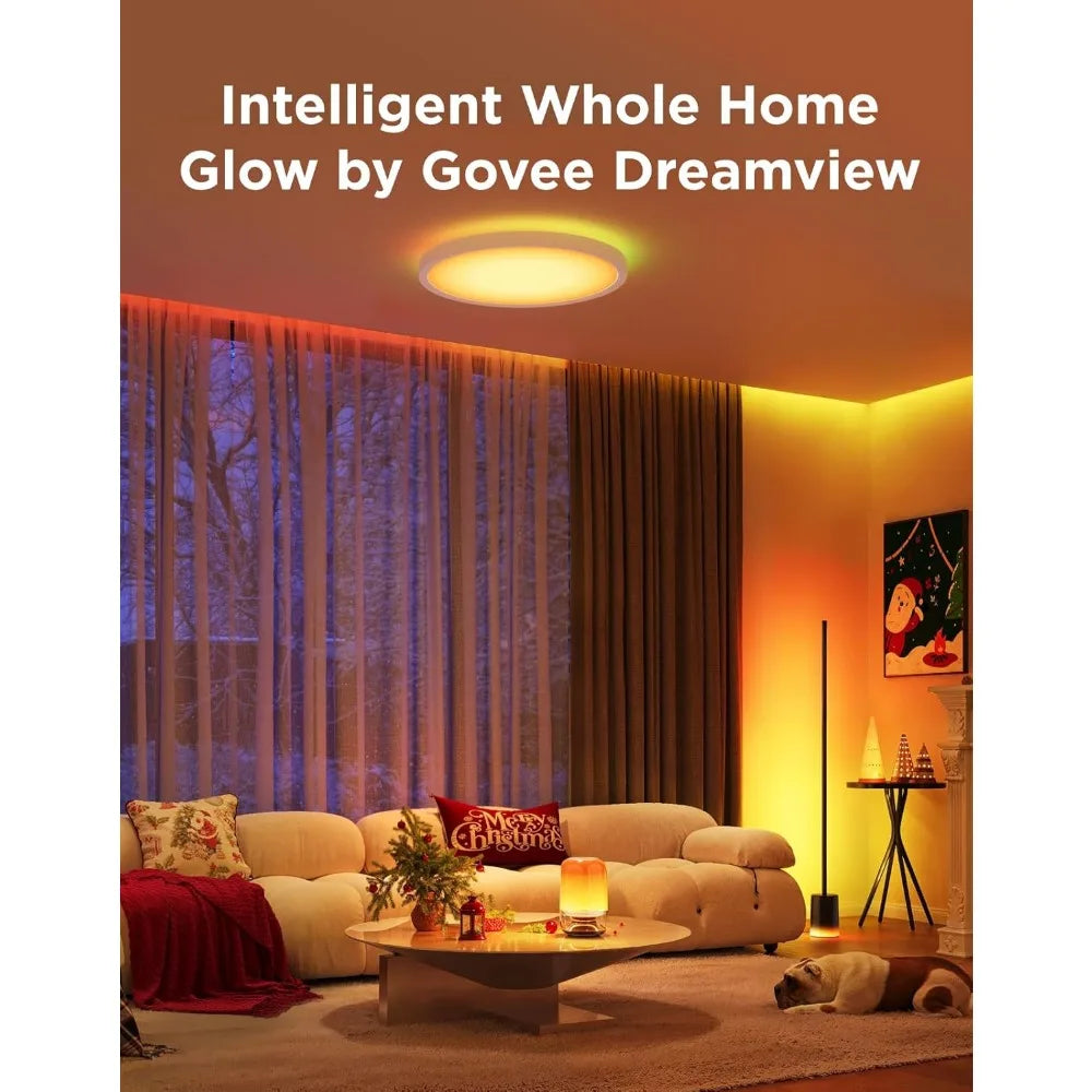 Smart RGBIC Floor Lamp with Alexa, Warm to Cool White Light, 1725 Lumens, Music Sync, and Scene Modes
