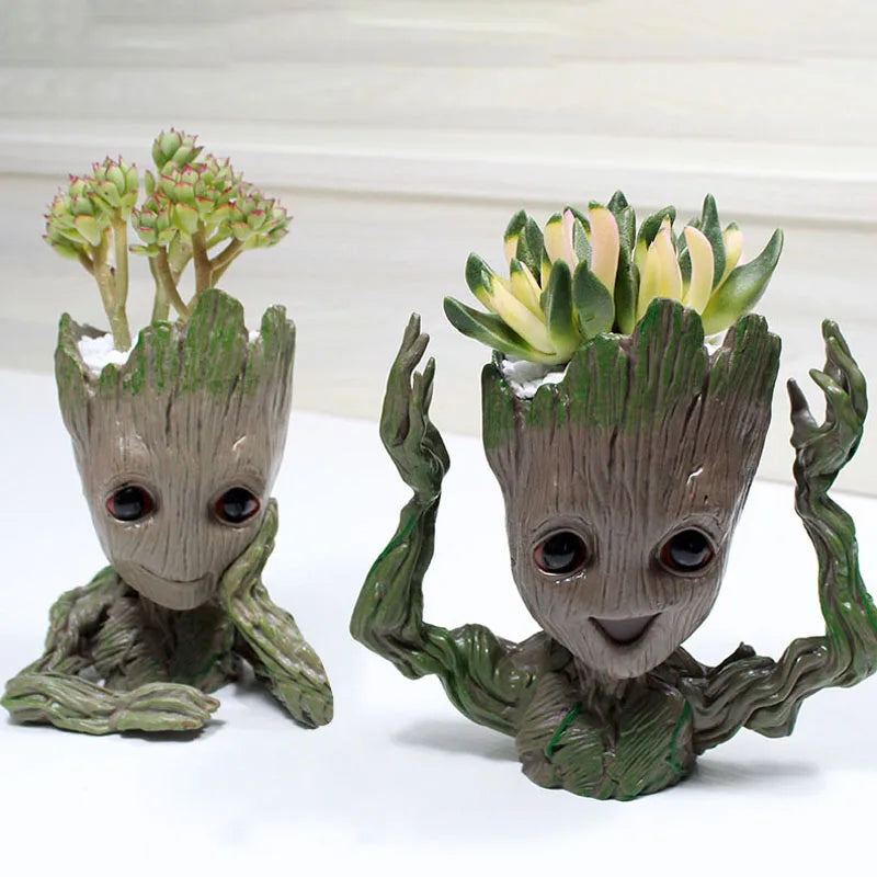 Modern Vases For Flowers Pot Groot Garden Pots Planters Anime Figurines Home Decoration Accessories Office Storage Pen Case