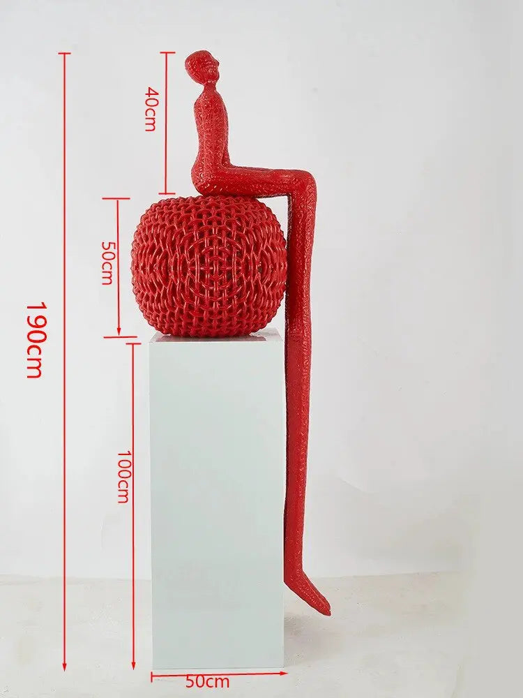 Sales Office Hotel Lobby Exhibition Hall Modern Light Luxury Floor Art Decoration Big Long Legs Sculpture Ornament Abstract