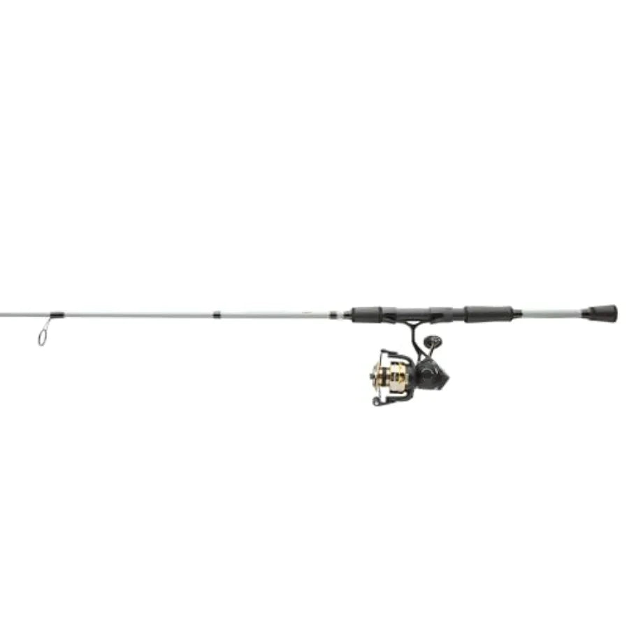 PENN Battle IV Spinning Reel and Fishing Rod Combo for Saltwater and Freshwater Fishing with High-Performance Gear System Durab