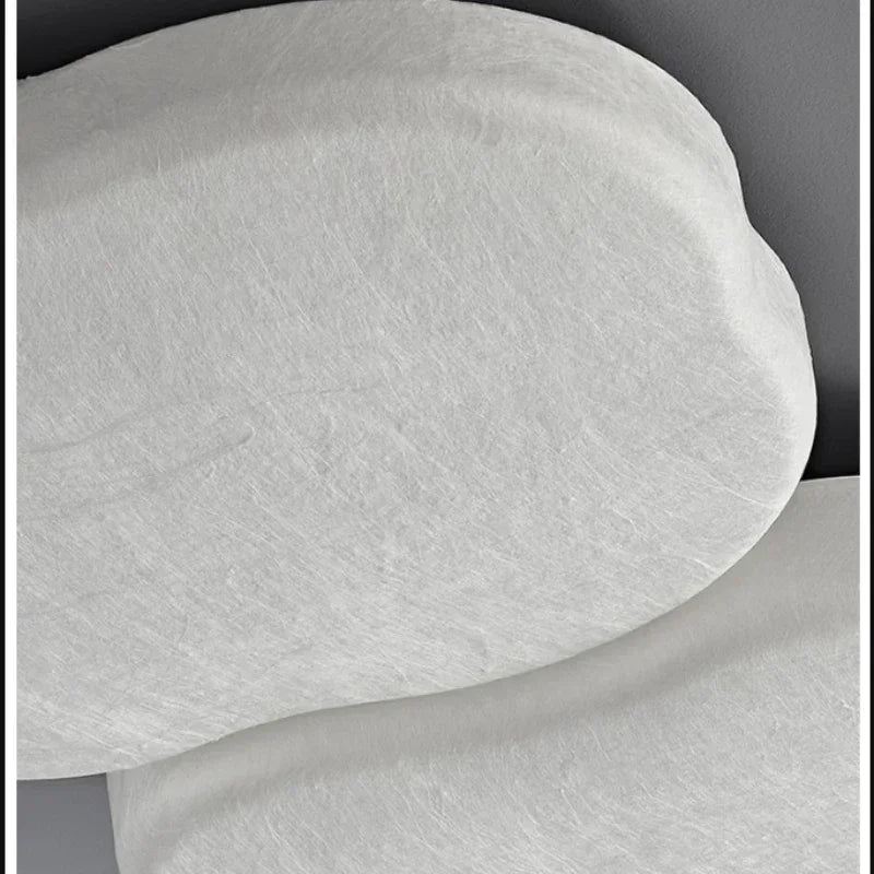 2025 French Cream Silk Ceiling Light Simple Wabi-Sabi Style Retro Bedroom Lamp White Cloak Room Living Room Study Balcony