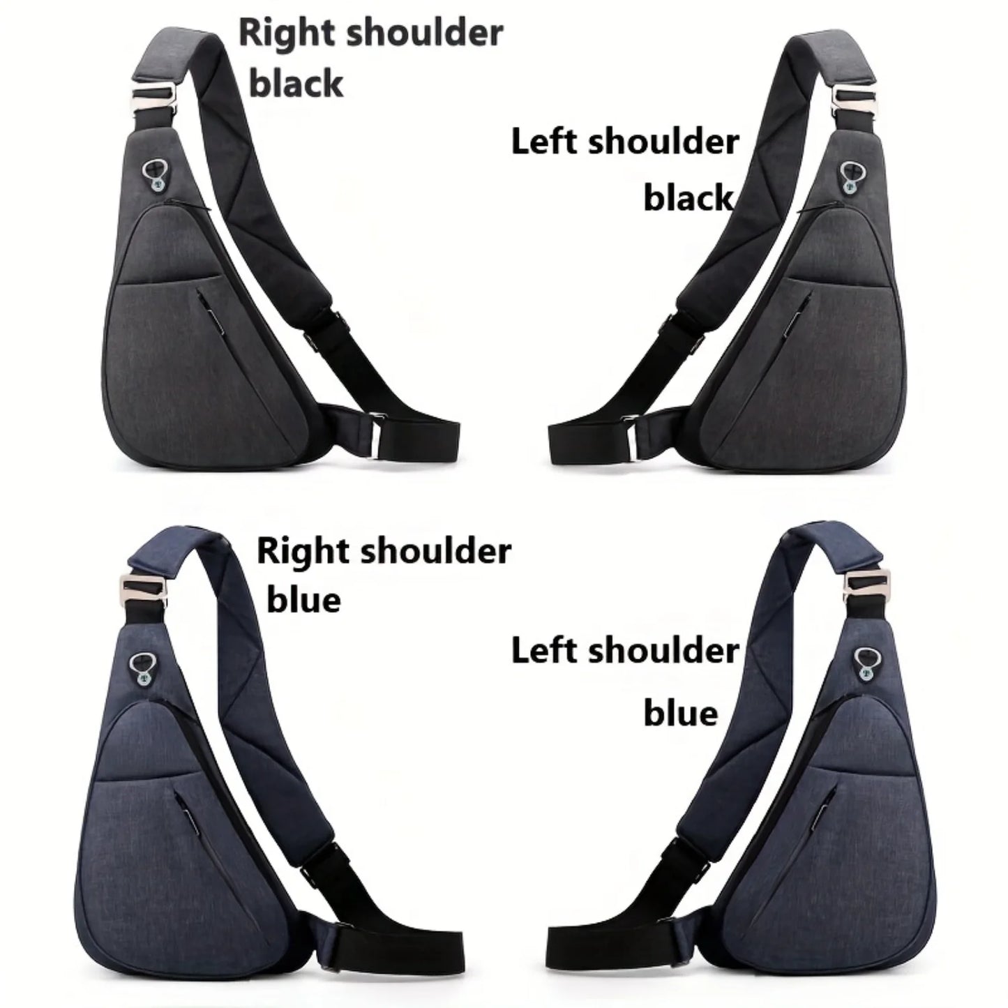 Outdoor Hiking Men's Sling Bag - Travel Anti-theft Waterproof Shoulder Crossbody Chest Bag