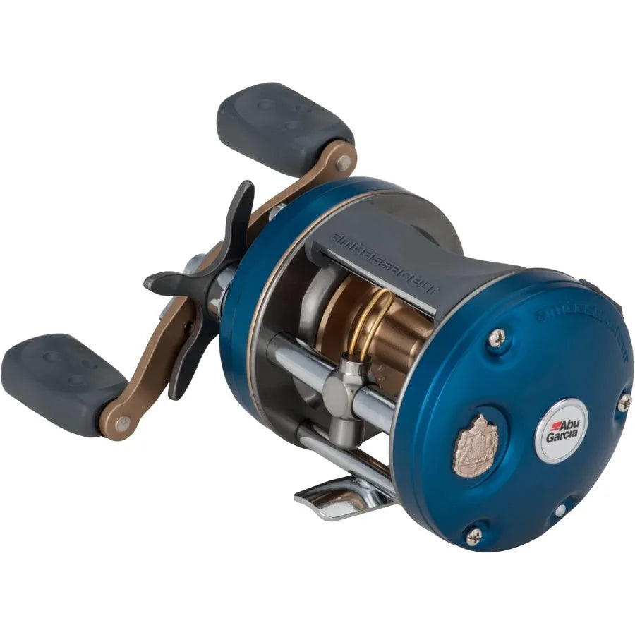 Ambassadeur C4 Baitcast Round Fishing Reel for HeavyDuty Angling Applications with Precision Gear System and Smooth Drag Perfor