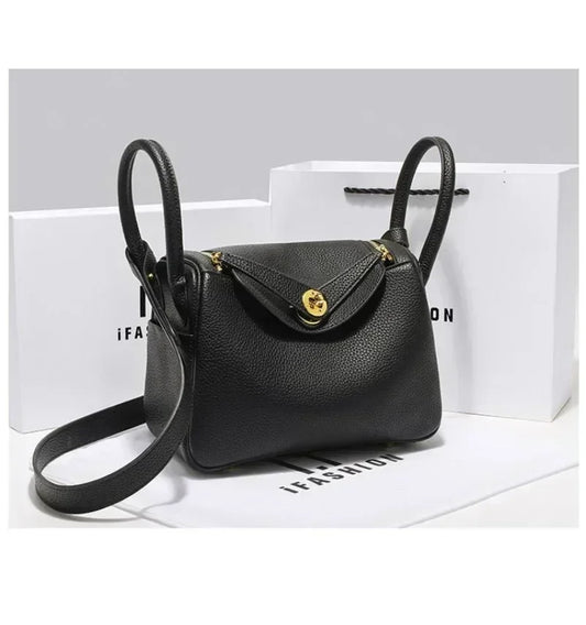 Genuine Leather Lady Lindi Bag Large Shoulder Bag for Women Cute Ladies Side Bag Luxury Handbags BH3