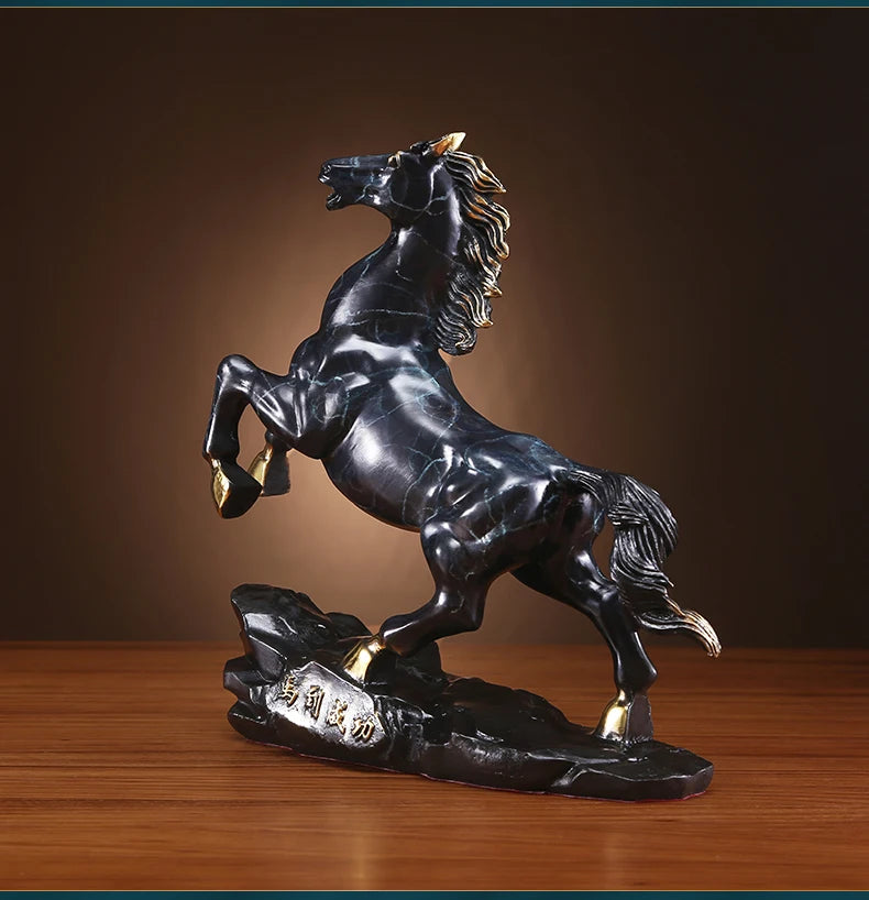 Home store Company SHOP Decor Handmade COPPER bring wealth money GOOD LUCK Success horse Sculpture decor ART Statue